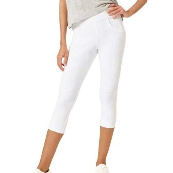HUE Game Changing Hi-Rise Capri Denim Leggings X SMALL (2323) - Picture 1 of 7